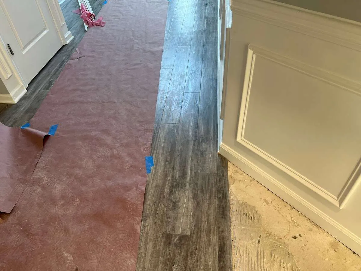 Completed marble shower restoration in Evans